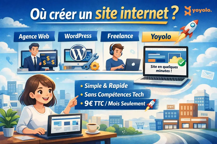 Où créer un site internet ? Solutions simples et efficaces