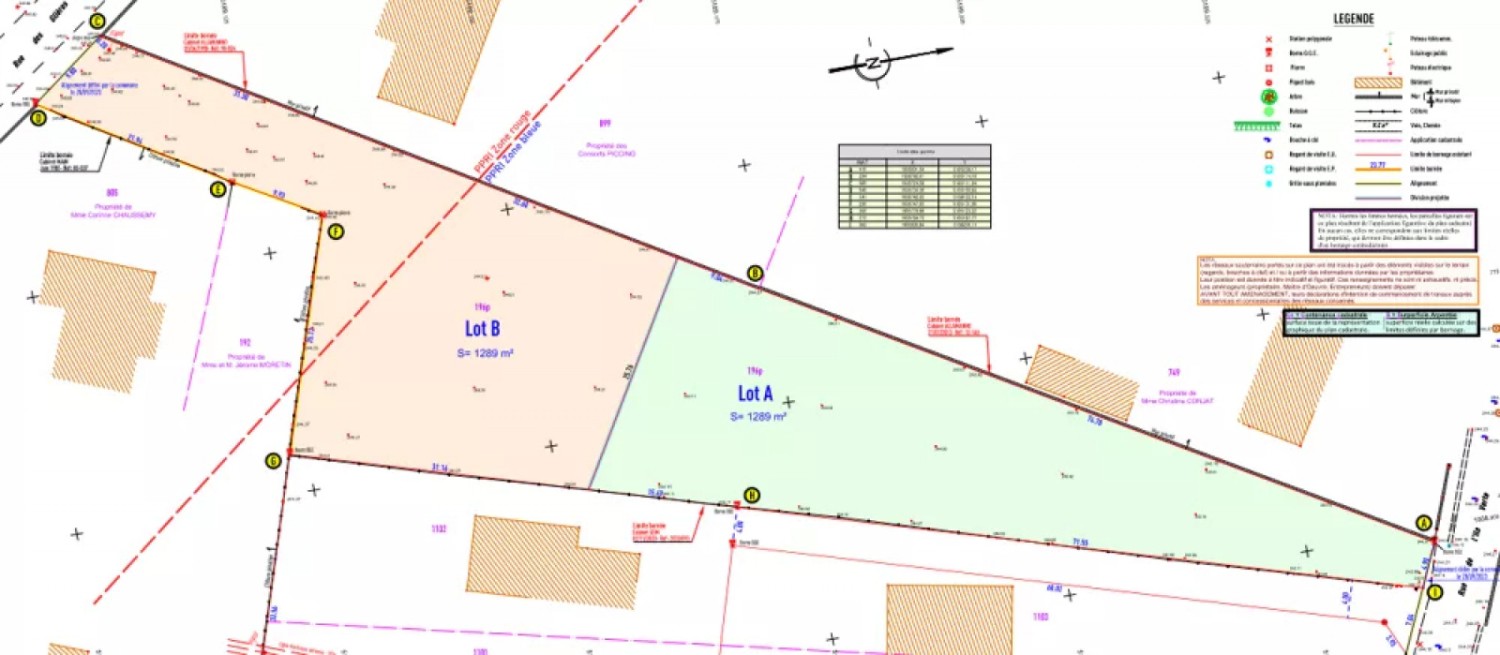 Terrain à bâtir de 1289m² - Artemare