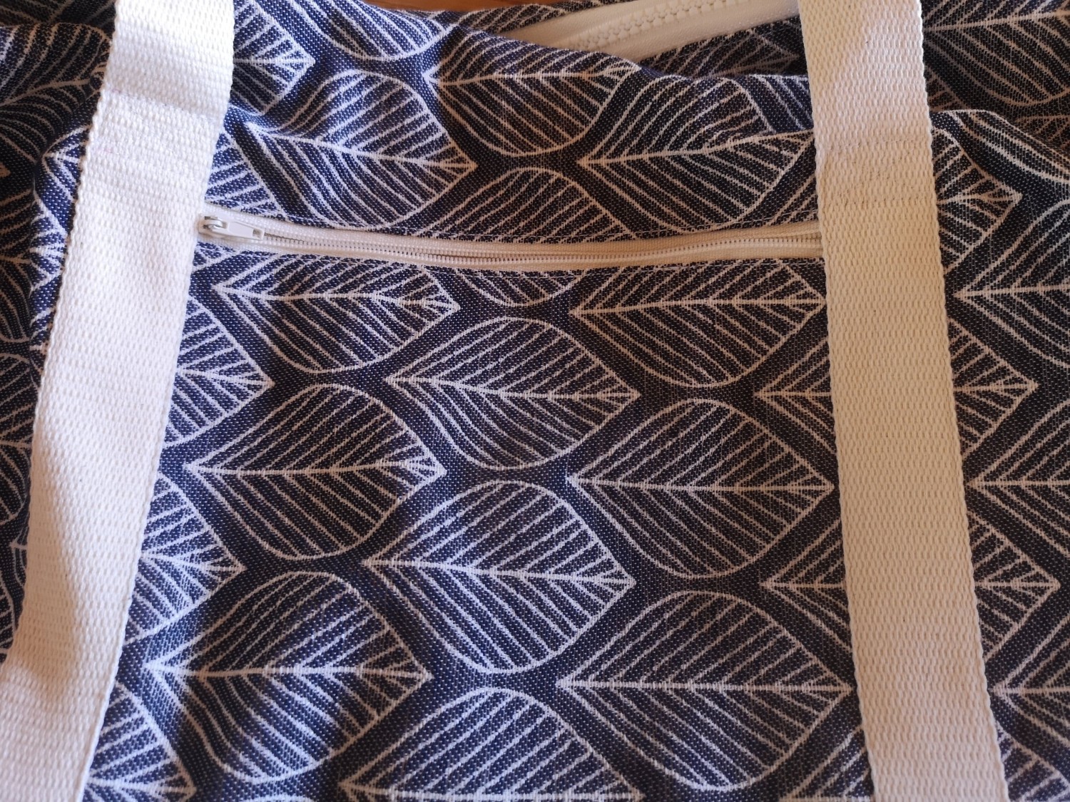 sac pour tapis de yoga  -feuilles bleues- — visuel 2