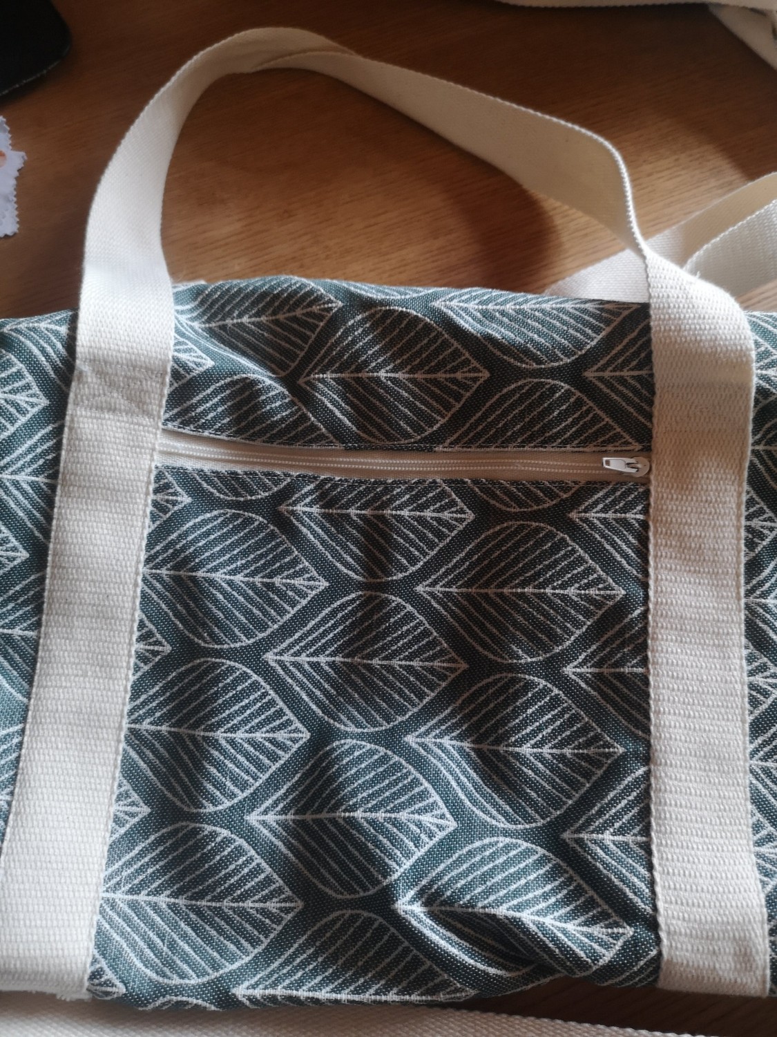 sac pour tapis de yoga  -feuilles vertes- — visuel 2
