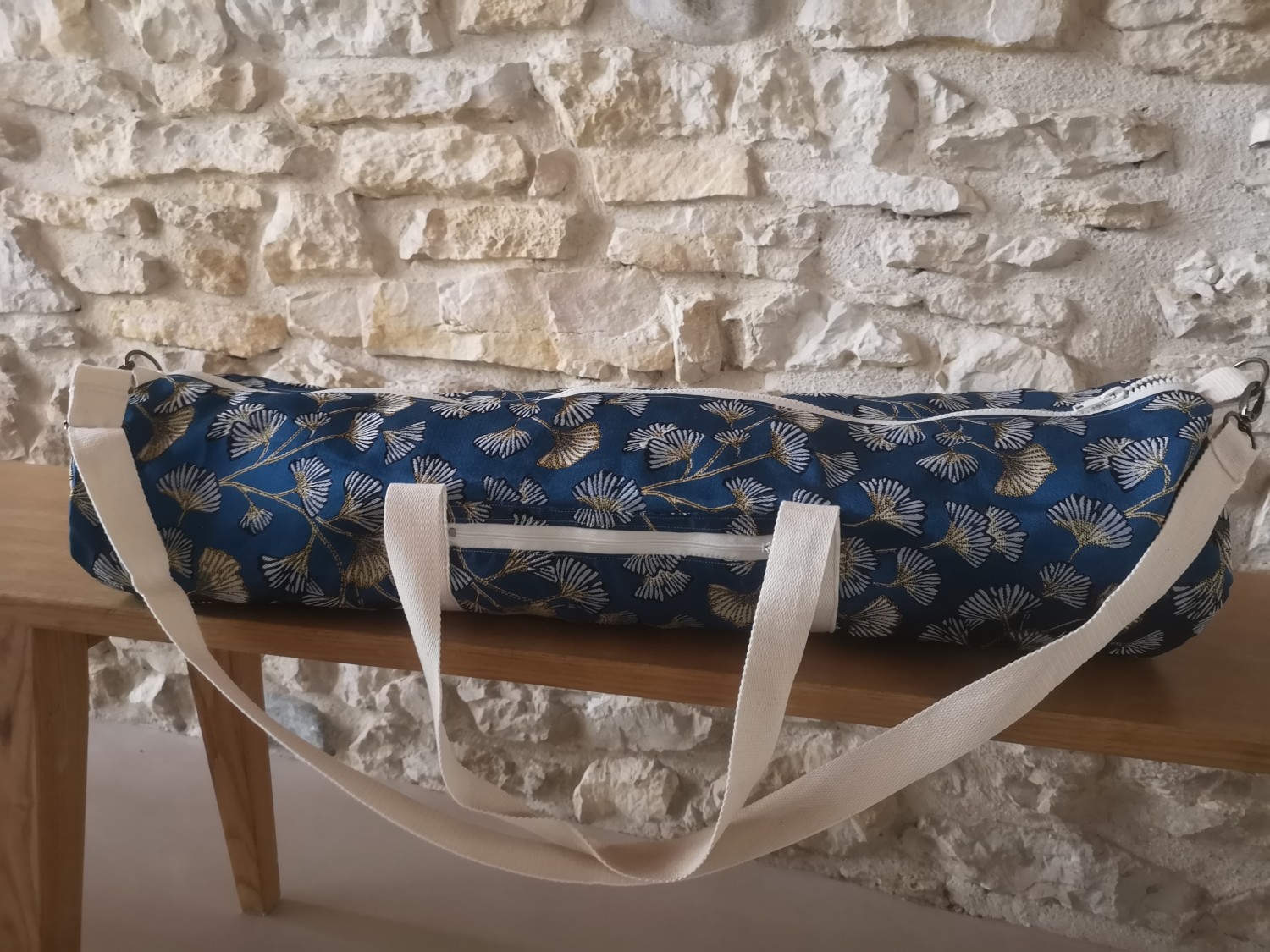 sac pour tapis de yoga -fleurs de lotus-