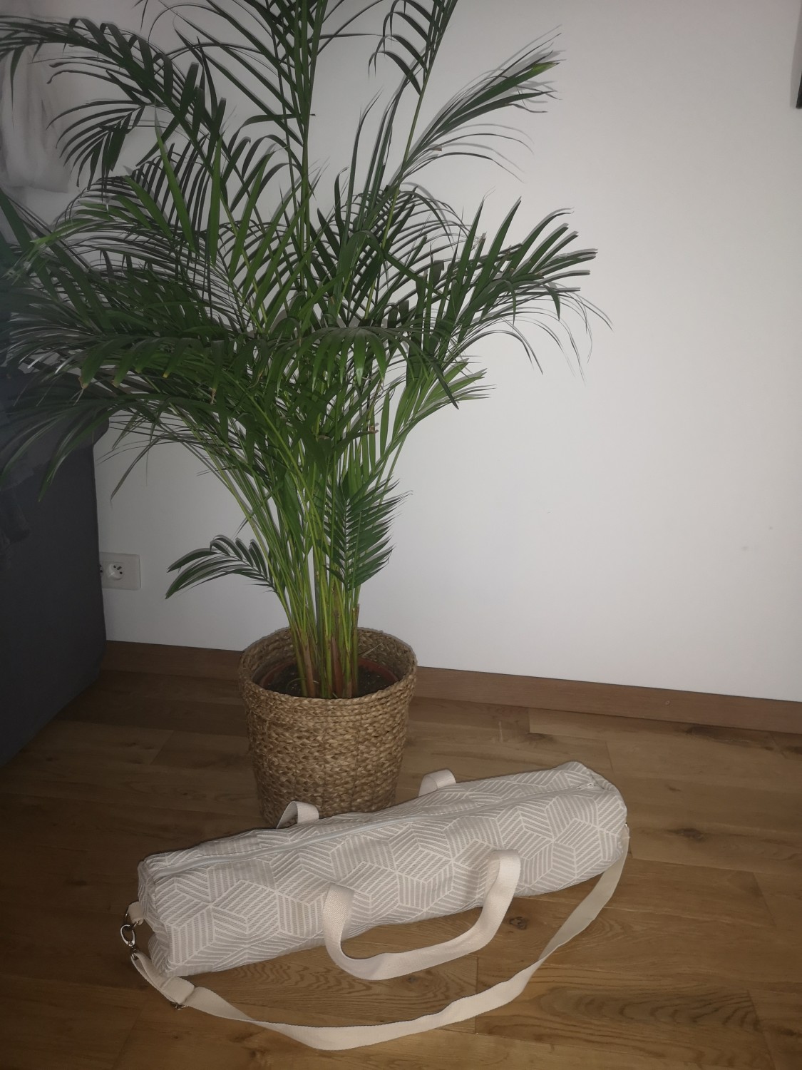 Sac pour tapis de yoga -blanc formes géométriques-
