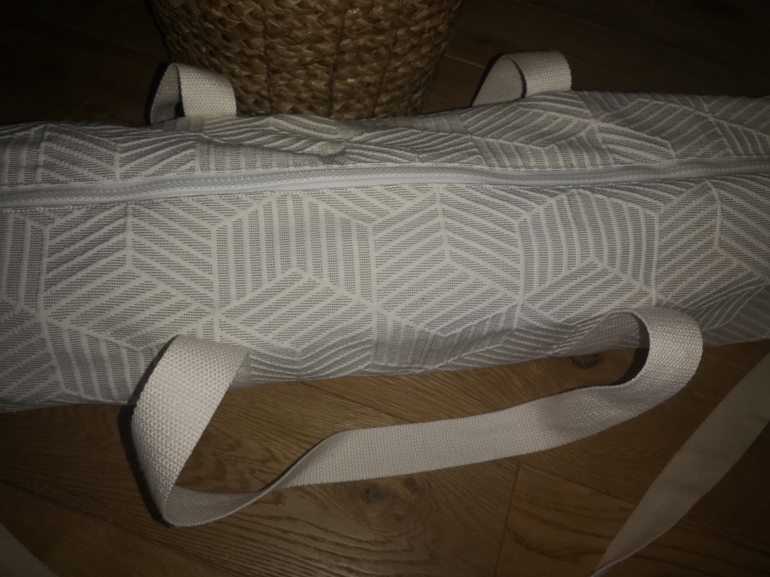 Sac pour tapis de yoga  -blanc formes géométriques- — visuel 2