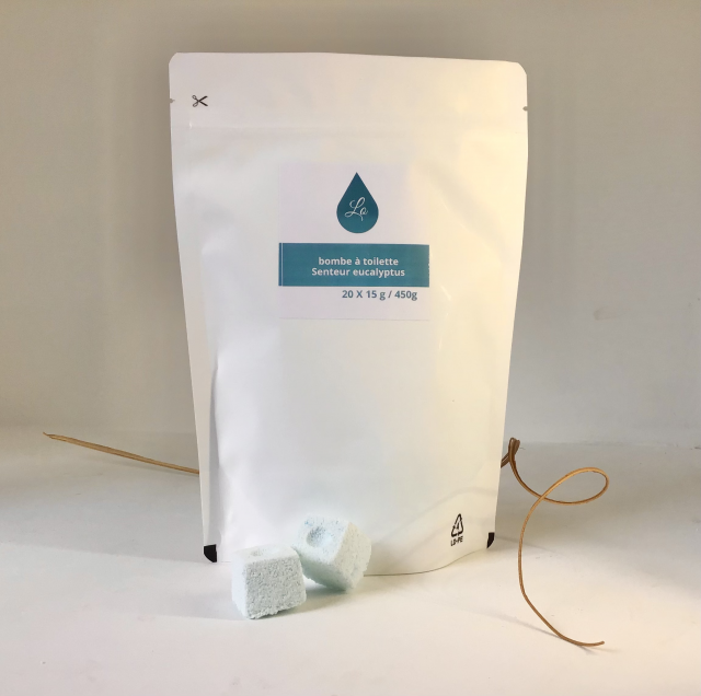 Pastilles Bombe toilette senteur eucalyptus sachet 20 pastilles — visuel 2